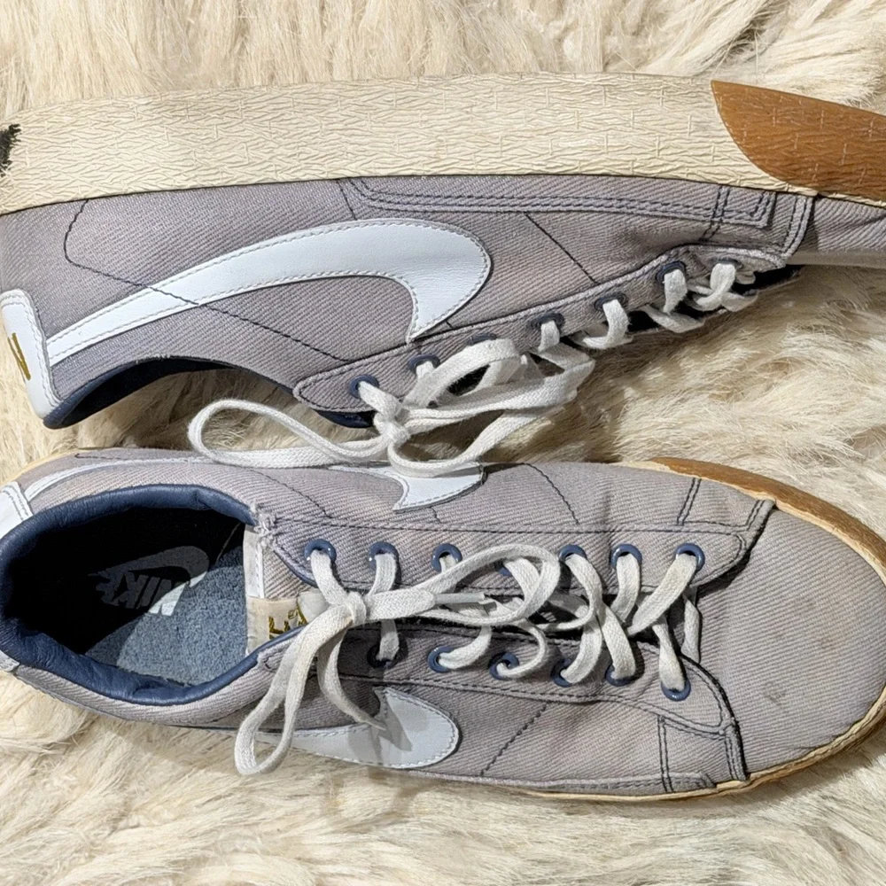 VINTAGE Nike washed out blue and white Athletic Shoes - AS IS - Picture 2 of 4